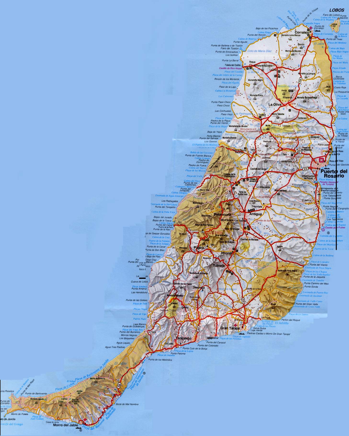 Fuerteventura Map Fuerteventura Map